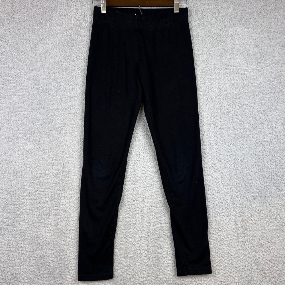Aeropostale Sweatpants Womens XS Black Slim Fit Fleece Lined Jogger Leggings Y2K